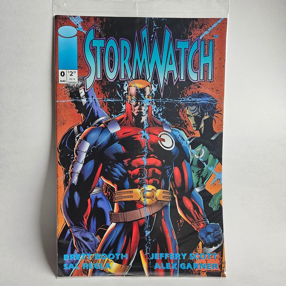Stormwatch 0 Image Comics 1993 Brett Booth Jim Lee SkyCaps Insert Wildstorm